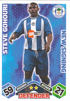 Steve Gohouri Wigan Athletic 2009/10 Topps Match Attax New Signing #EX85